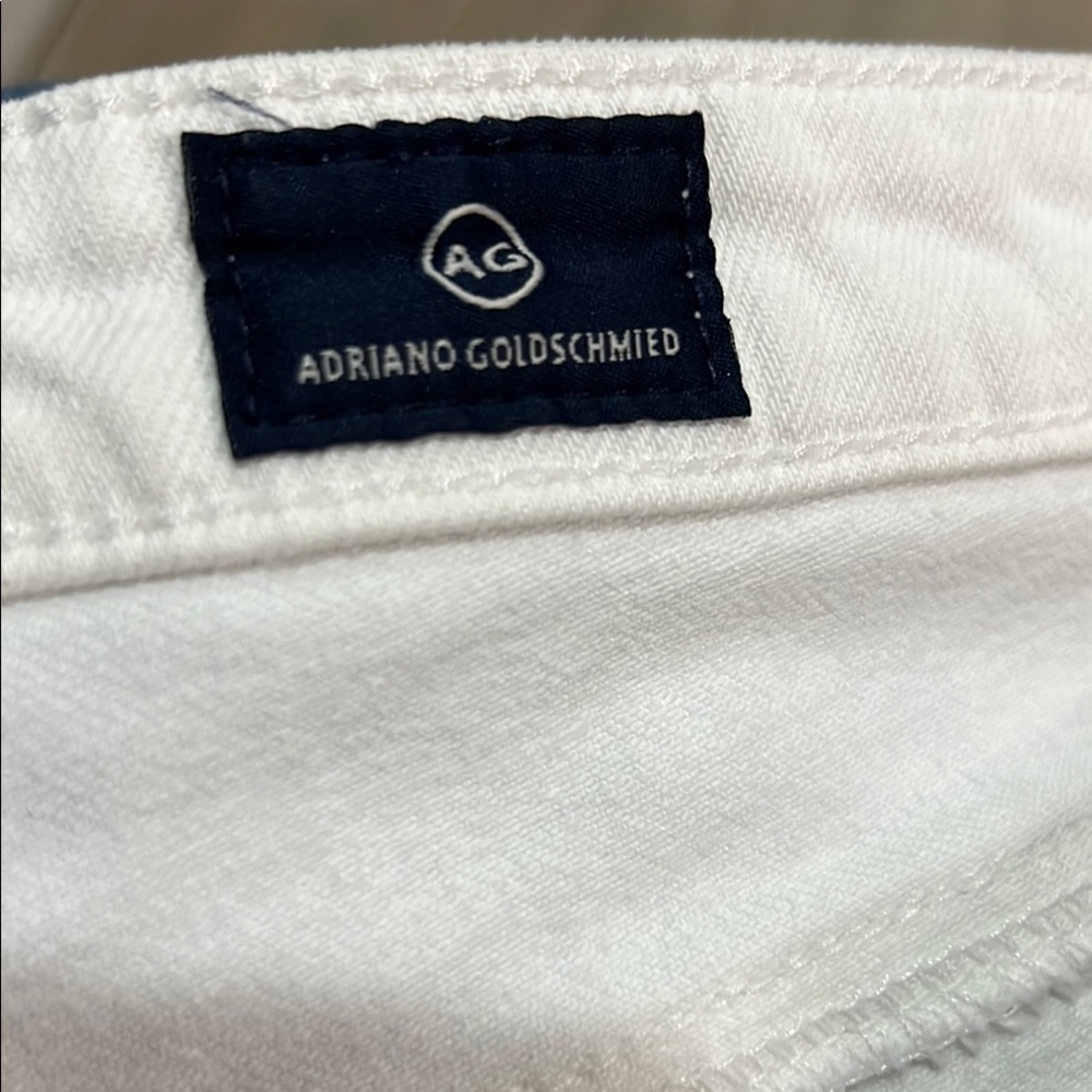 AG Adriano Goldschmidt Vintage White Jeans Prima Mid-Rise Cigarette Slim Skinny - Picture 13 of 15